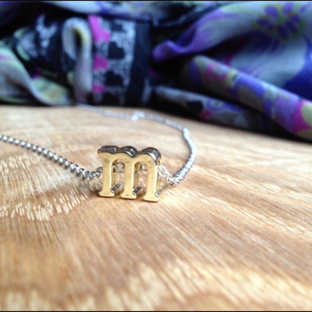 CUSTOM lowercase INITIAL NECKLACE - Picture 3 of 5